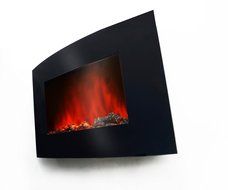 Golden Vantage 36" Wall Mount Bedroom Electric Fireplace Heater w/ 3D Flame Effect &amp; Remote Control N3