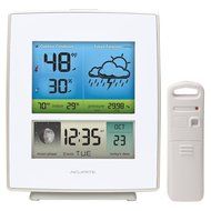 AcuRite 02030RM Weather Station with Forecast/Temperature/Humidity/Moon Phase, Black N4