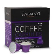 40 Bestpresso Nespresso Compatible Gourmet Coffee Capsules - Nespresso Pods Alternative: INTENSO Blend and LUNGO... N2