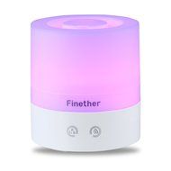 Finether Touch Control USB Portable Ultrasonic Aroma Diffuser with Changing Colored LED Light 98-6A for Home,... N6