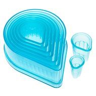 Ateco 5702 8-Piece Fluted Cutter Set, Teardrop