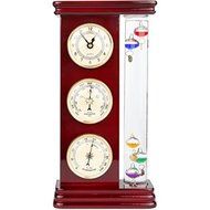 Lily's Home? Galileo Weather Station with Galileo Thermometer, a precision quartz clock, barometer and hygrometer N4