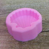 Click Down Scallop Shape Design Silicone Mould Cake Decoration Tool Fondant Mold N2