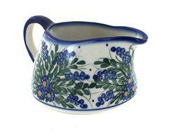 Polish Pottery Hyacinth Gravy Boat