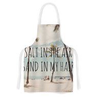 KESS InHouse Nastasia Cook &quot;Salt in the Air&quot; Beach Trees Artistic Apron, 31 by 35.75&quot;, Multicolor