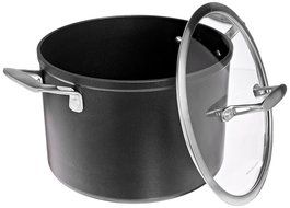 KitchenAid KCH260LCKM Professional Hard Anodized Nonstick 6.0-Quart Low Casserole with Lid Cookware - Black N20
