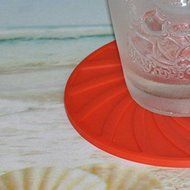 ASDOMO Colorful Silicone Insulation Coasters Tea Cup Cushion Drink Placemat Mat Trivet Mat Hot Pads 3PCS Colors...