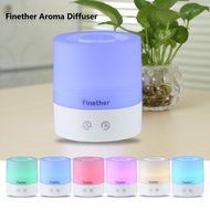 Finether Touch Control USB Portable Ultrasonic Aroma Diffuser with Changing Colored LED Light 98-6A for Home,... N7