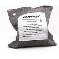 GOWOW Naturally Activated Bamboo Air Purifying Bag, Charcoal Bag (1Large, DarkGrey) N7