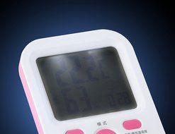Folk Art Odatime Rose Indoor Digital Thermometer &amp; Hygrometer with MIN/MAX Records &amp; Comfort N7