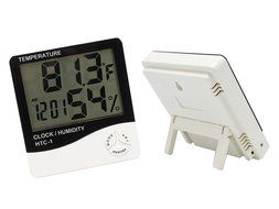 Digital LCD Thermometer Hygrometer Temperature Humidity Meter Alarm Clock Indoor N2