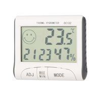KKmoon LCD Digital Thermometer Hygrometer Temperature Humidity Meter Clock With Magnetic