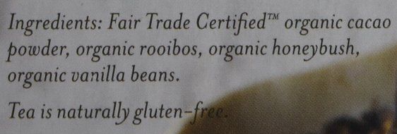 NUMI TEAS TEA CHOC ROOIBOS ORG, 12 BG N2