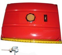 7 Gallon Universal Secondary Fuel Gas Tank Generator Petcock Filter Gauge Cap