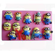 Yunko Cartoon Despicable Me Minions Silicone Fondant Mold Ice Chocolate Mold Cake Decorating Mold Candy Mold D...