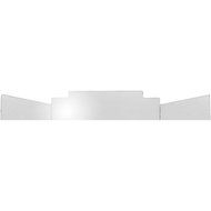 Peterson Gas Logs 24 Inch 3-fold Contemporary Polished Stainless Steel Fireback