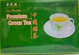 Chinese Green Tea 100% Natural &amp; Caffeine Free 100 Tea Bags N2