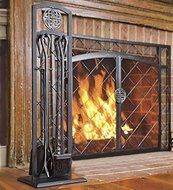 Four-Piece Celtic Knot Hearth Tools Set
