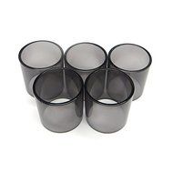 5 pcs TFV8 Replacement Glass Tube For 5.5ml TFV8 Tank, 25.5mm diameter, Black N2