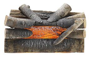 Pleasant Hearth 20" Electric Crackling Natural Wood Log