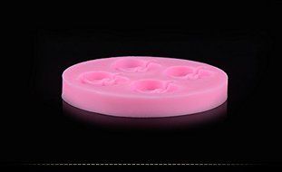 Mr.S Shop 3D 4 Little Apples Silicone Mold Cake Chocolate Biscuits Fondant Candy Mold DIY Kitchen Baking Mold N2