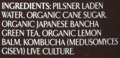 Latta Kombucha Green Tea Lemon Balm, Raw &amp; Organic N5