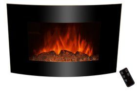 Golden Vantage 36" Wall Mount Bedroom Electric Fireplace Heater w/ 3D Flame Effect &amp; Remote Control N7