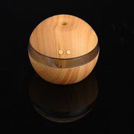 Humidifier, Rukiwa Air Aroma Essential Oil Diffuser LED Ultrasonic Aroma Aromatherapy Humidifier (Brown) N4