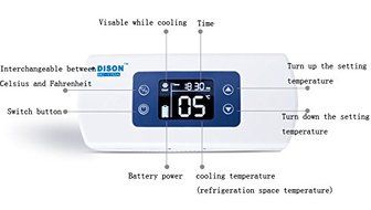 DISON Portable Insulin Cooler 2-8&deg;C Refrigerated Box Drug Reefer Car refrigerator