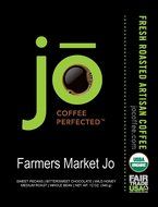 FARMERS MARKET JO: 12 oz, Light Medium Roast, Whole Bean Arabica Coffee, USDA Certified Organic, NON-GMO, Fair... N3