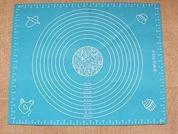 Teanfa Silicone Roll Cut Mat Rolling Cutting Pad Fondant Cake Dough Decorating Tool Pad Chopping Board Table Thicken... N2