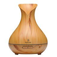Aromatherapy Essential Oil Diffuser, AROFUME 400ml&nbsp;Ultrasonic Cool Mist Aroma Humidifier with Wood Grain, 4 Time...