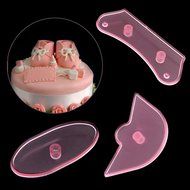 DIY cake decorating mold cutter fondant sugarcraft tool set 3Pcs/Set Plastic cake mold -Pier 27
