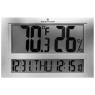 Jumbo Indoor Digital Humidity Monitor Hygrometer with Clock and Calendar N3