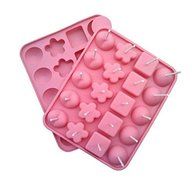 Style B Silicone Lollipop Mold 20 Holes Lollipops Mold Cake Mold Baking Chocolate Ice Lattice Bakeware Mold