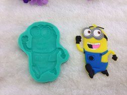 TANGCHU Cupcake Decor Mold Gum Paste Decorating Tool Despicable Me Minions Green N2