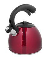 Cook Prep Eat KITDRI-87250 2-1/2 quart Stainless Steel Metallic Tea Whistling Kettle with Trigger Spout, Large...