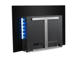 PuraFlame 36" Vivian Wall Mounted Curved Panel Electric Fireplace with Remote Control, 1500W, Black N6