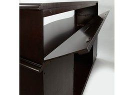 Merrill Media Electric Fireplace Heater Ventless Merlot Dark Wood Living / Bed Room TV Stand (Merlot) N3
