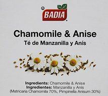 Chamomile and Anise by Badia. 100 Tea bags