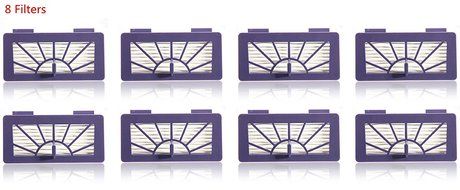 8 Pack Hepa Filter Replacement for Neato XV-15 XV-25 XV21 Vorwerk VR100 Vaccum By NISPIRA