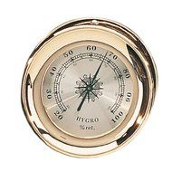 4.5" Brass Captain Hygrometer with Lacquer Coating Nautical Tropical Home Decor