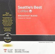 Seattle's Best Coffee Breakfast Blend K-cup 16 Packs