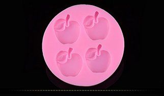 Mr.S Shop 3D 4 Little Apples Silicone Mold Cake Chocolate Biscuits Fondant Candy Mold DIY Kitchen Baking Mold N4