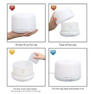 Kumiba 300ml Aromatherapy,Essential Oil Diffuser, Diffuser Portable Ultrasonic Aroma Humidifier with 7 Color Changing... N3