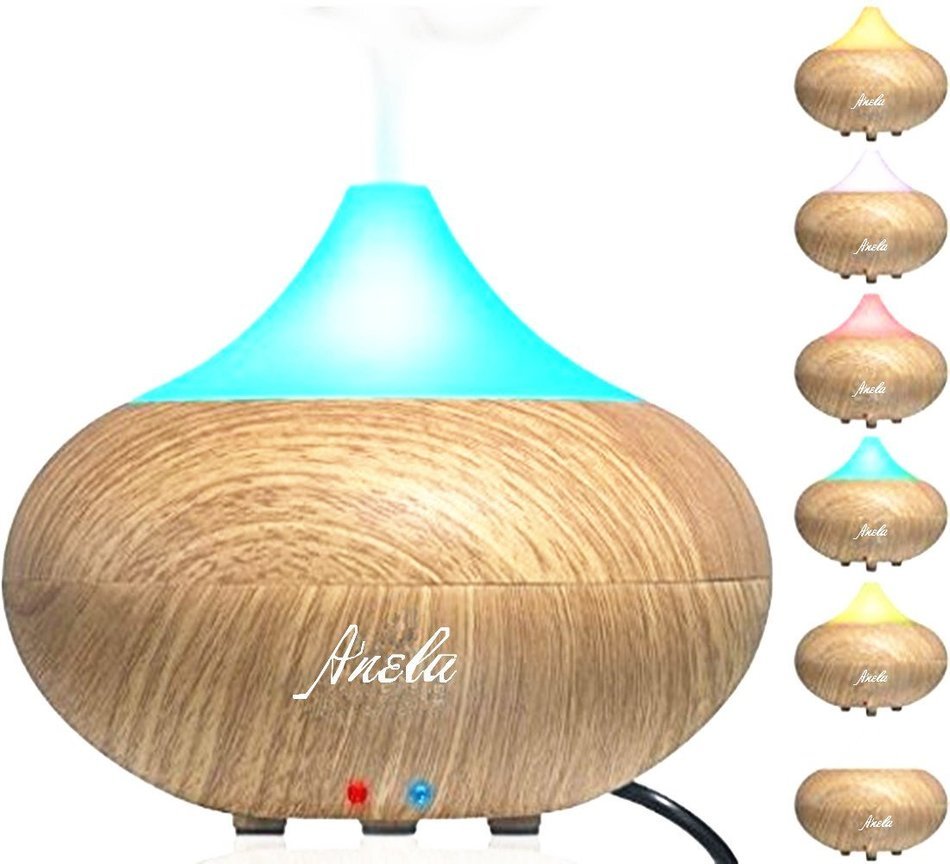 Essential Oil Diffuser Humidifier 150ml with 8-10 Hours Continuous Diffusing and Auto Shut-off - 2 Running Modes... N5