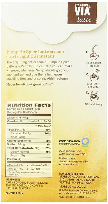 Starbucks VIA&reg;, Ready Brew, Pumpkin Spice Latte N2