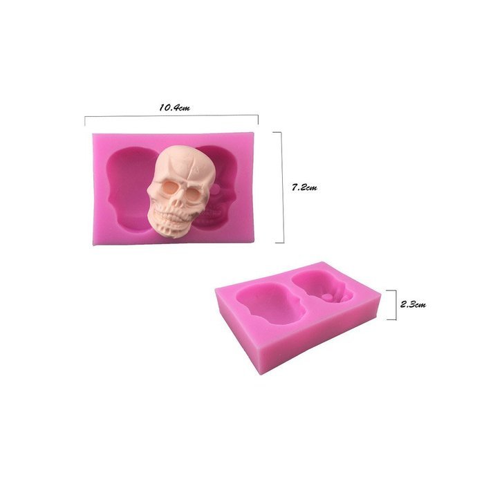 Cutoy Skull Design Silicone Cake Fondant Chocolete Jello Soap Candy Gum Paste Molds Clay Moulds DIY Decorating... N3