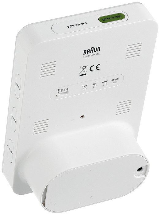 Braun BNC013BK-RC Temperature/Humidity Quartz Alarm Clock N7