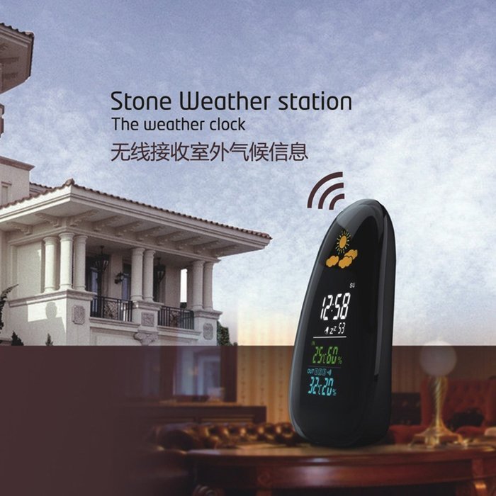 YueYueZou Color Weather Station with Forecast/Temperature/Humidity for Out Door/Indoor Wireless N6